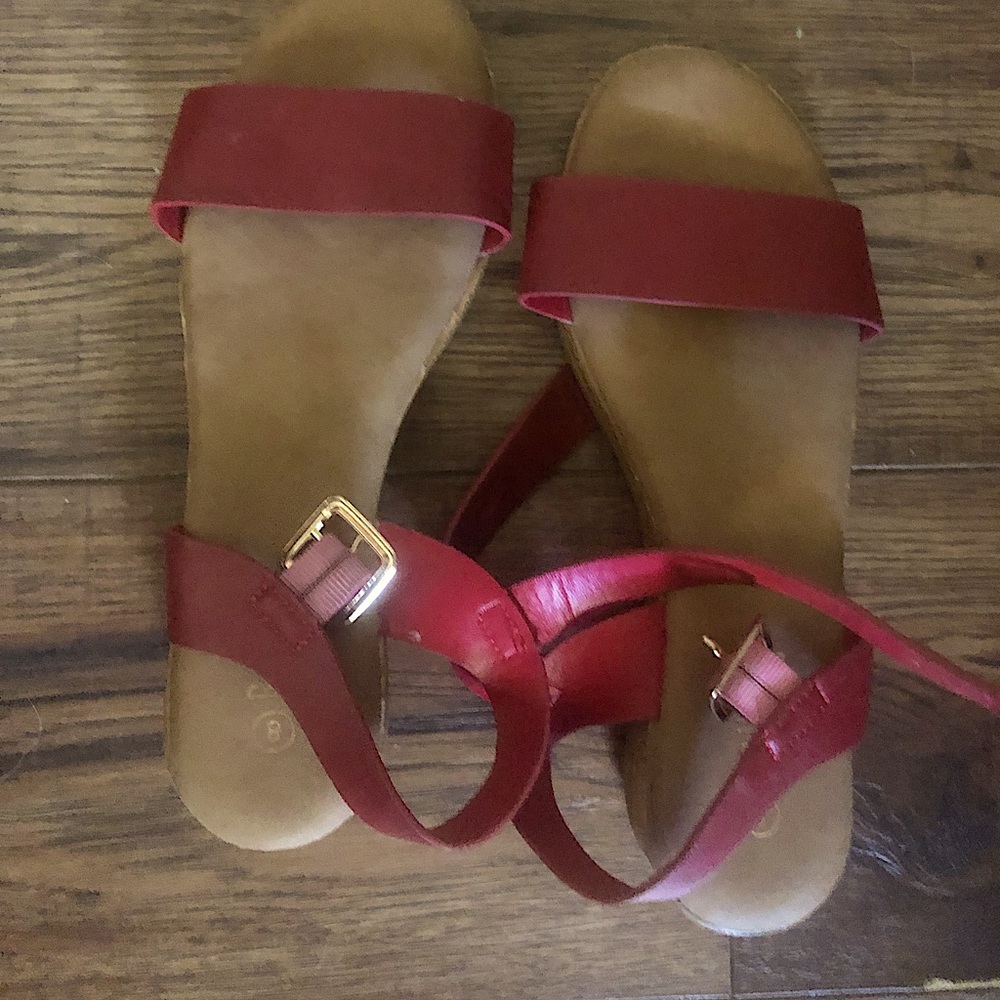 Red sandals